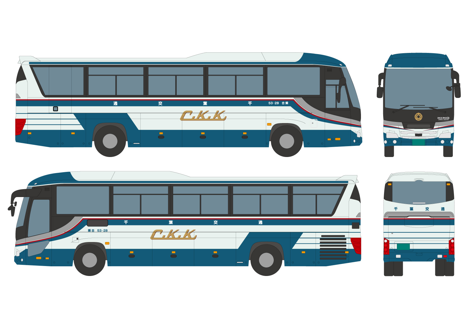 千葉交通様 復刻版デザイン | TrimDesign-車両広告とラッピングバス